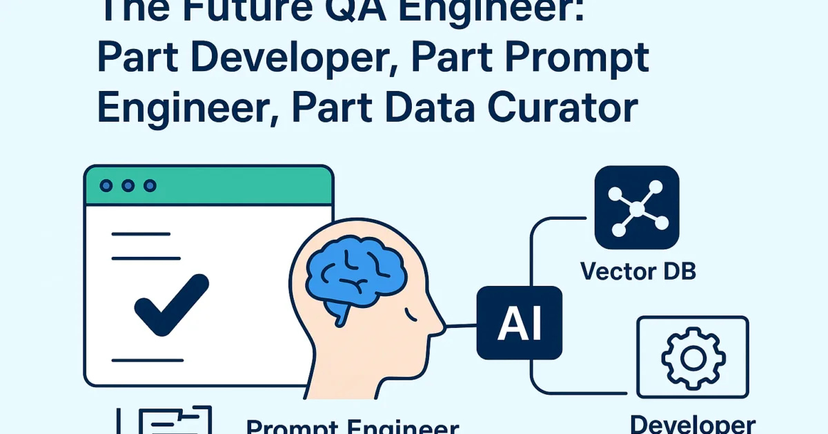 Future QA Engineer evolution from manual testing to autonomous AI-powered quality engineering.