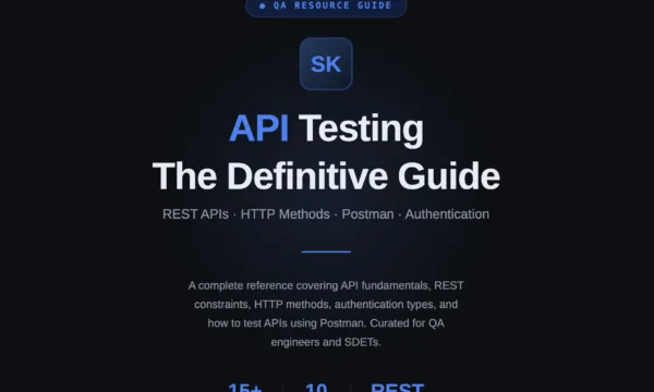 API Testing - The Definitive Guide XCUITest iOS UI automation tutorial setup showing Xcode test navigator for mobile SDETs