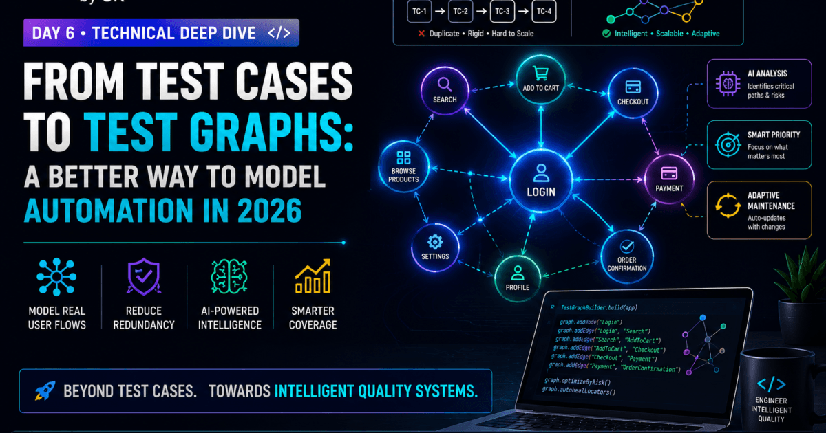 Test Graphs in 2026 — Why Smart SDETs Are Replacing Traditional Test Cases 1 Test Graphs in 2026 — Why Smart SDETs Are Replacing Traditional Test Cases