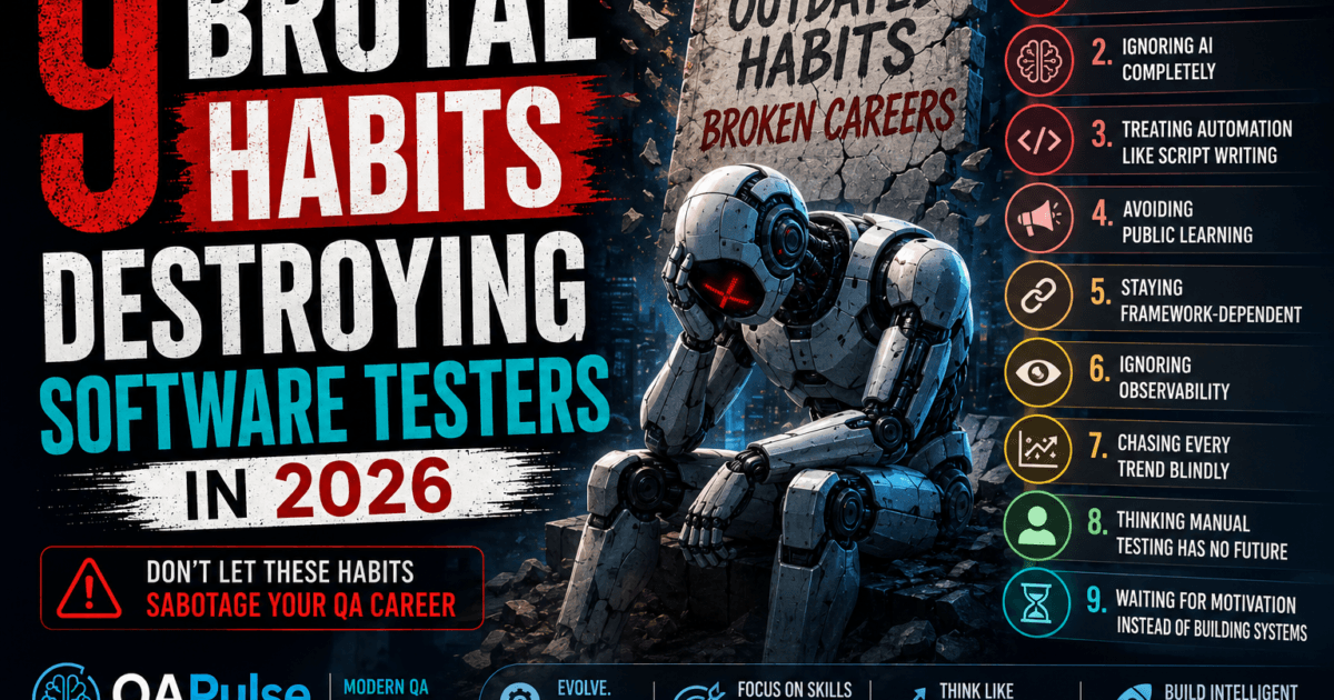 9 Brutal Habits Destroying Software Testers in 2026 1 9 Brutal Habits Destroying Software Testers in 2026