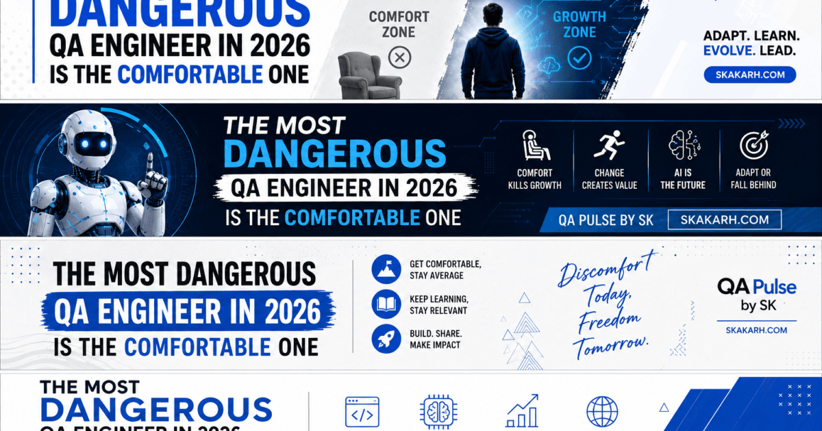 The Most Dangerous QA Engineer in 2026 Is the Comfortable One 1 The Most Dangerous QA Engineer in 2026 Is the Comfortable One
