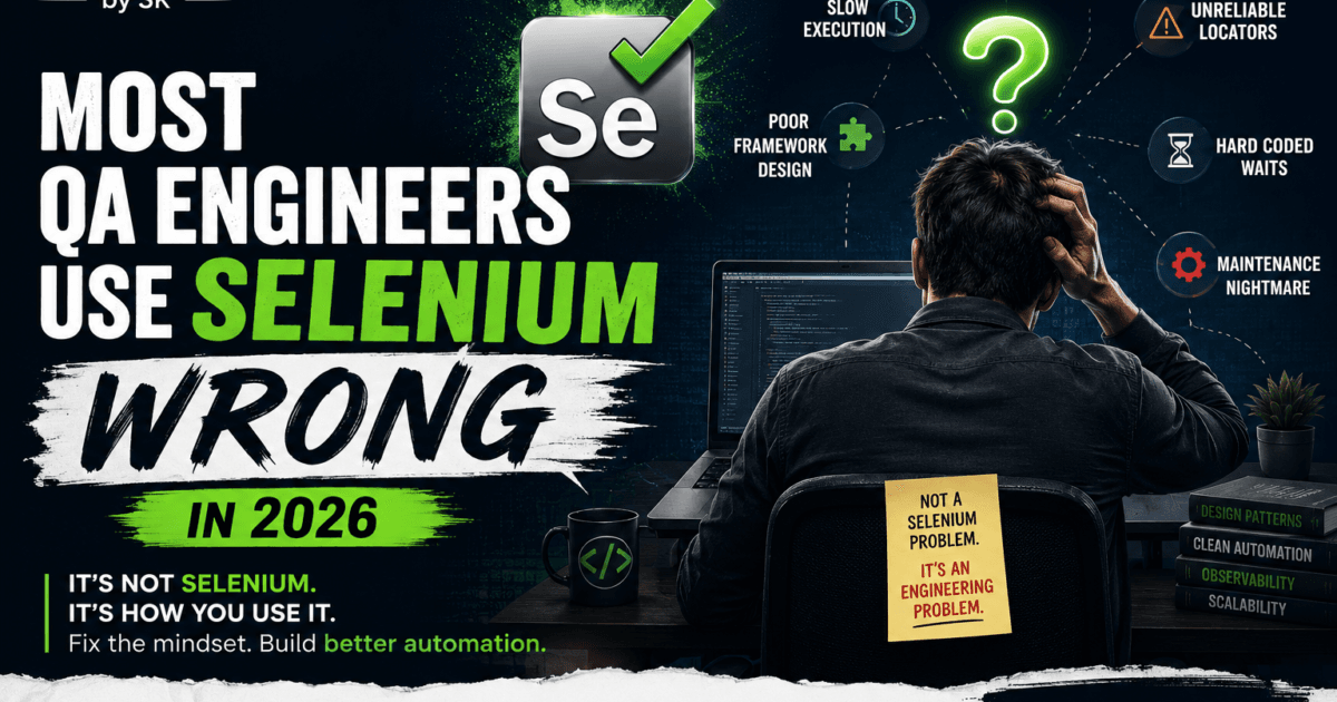 Most QA Engineers Use Selenium Wrong in 2026