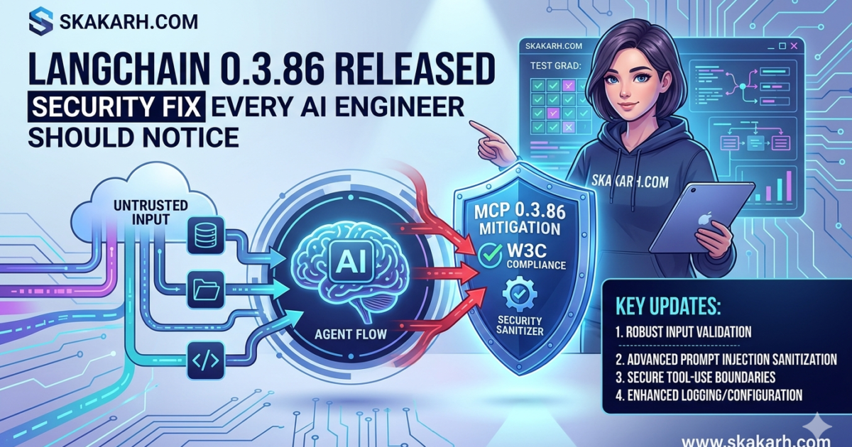 LangChain 0.3.86 Released: Security Fix Every AI Engineer Should Notice