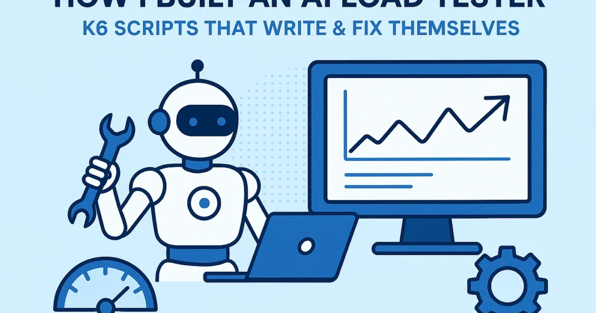 How I Built an AI Load Tester: k6 Scripts That Write & Fix Themselves 1 How I Built an AI Load Tester: k6 Scripts That Write & Fix Themselves