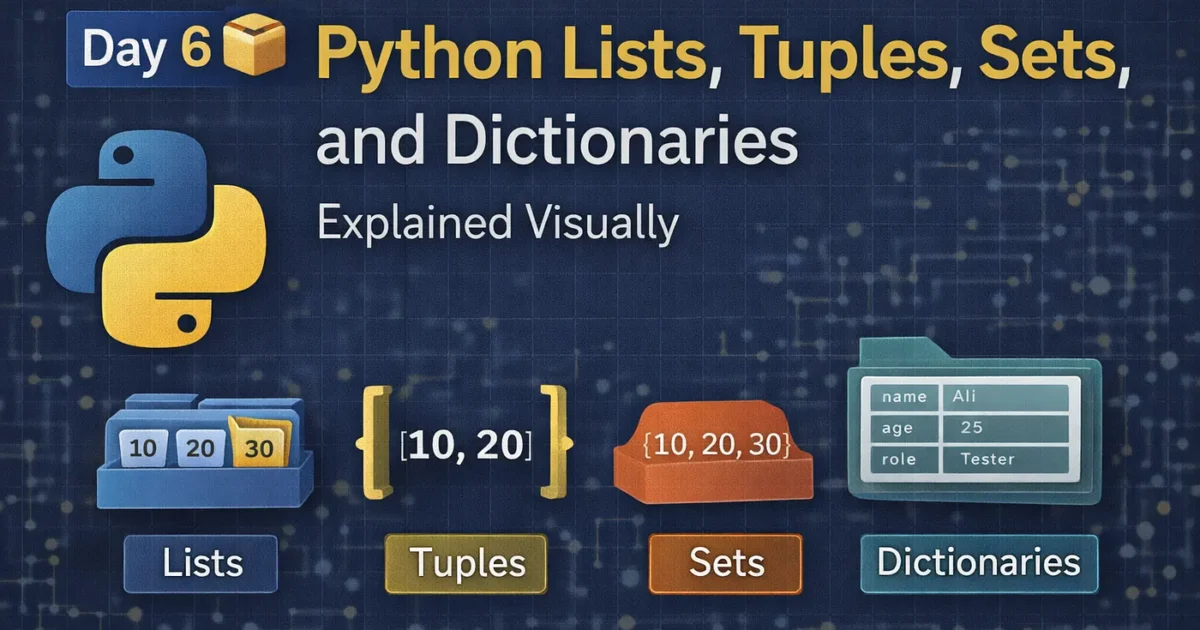 Python Lists, Tuples, Sets, and Dictionaries — Explained Visually 1 Python Lists, Tuples, Sets, and Dictionaries — Explained Visually