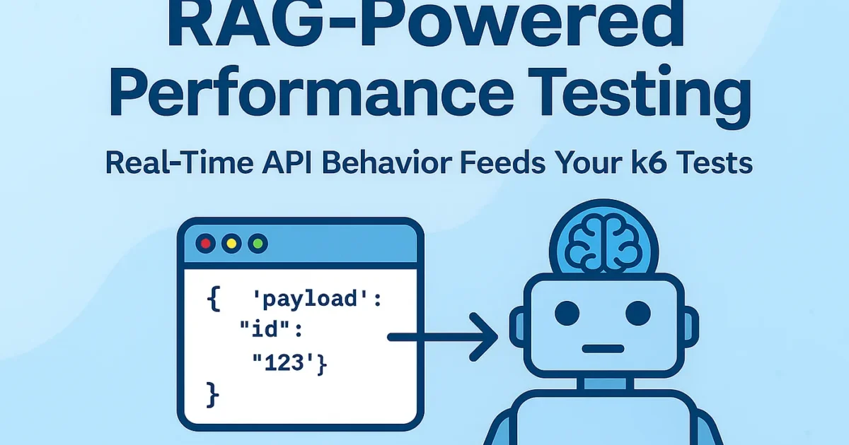 RAG Powered Performance Testing: Real-Time API Behavior Feeds Your k6 Tests