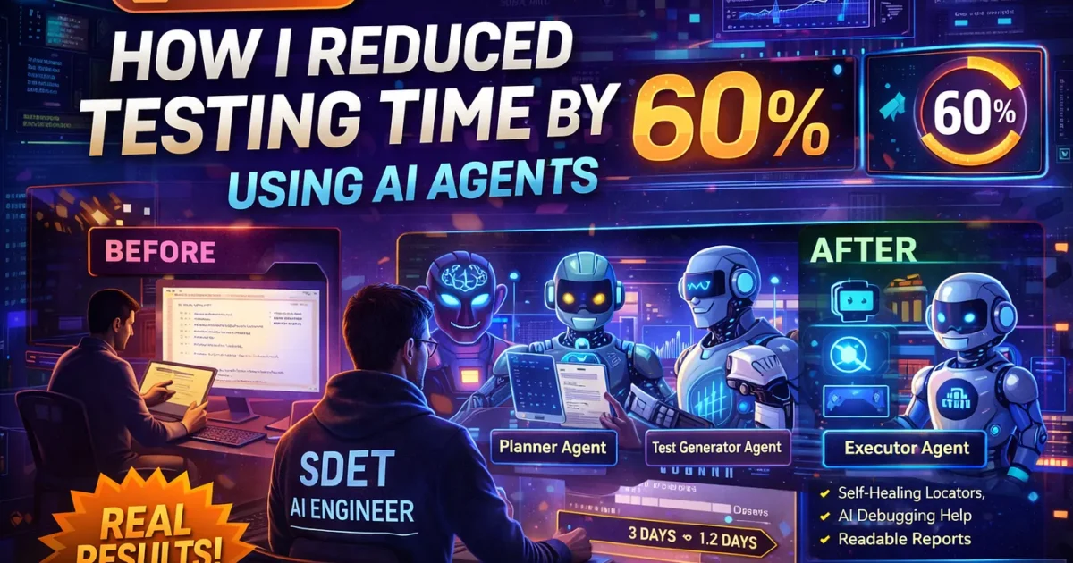 How I Reduced Testing Time by 60% Using AI Agents