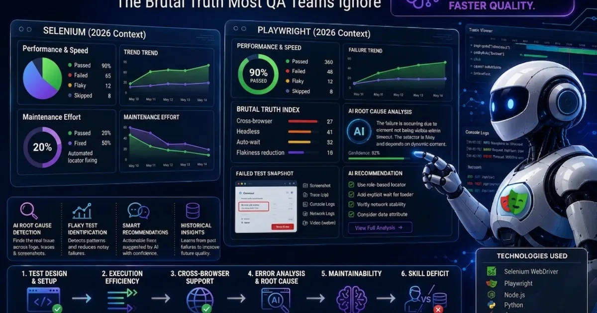 Selenium vs Playwright in 2026: The Brutal Truth Most QA Teams Ignore Selenium vs Playwright in 2026: The Brutal Truth Most QA Teams Ignore