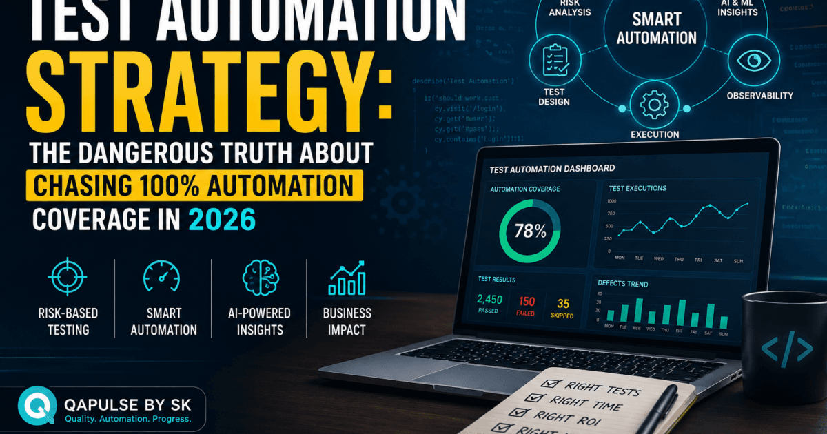 Test Automation Strategy: The Dangerous Truth About Chasing 100% Automation Coverage in 2026