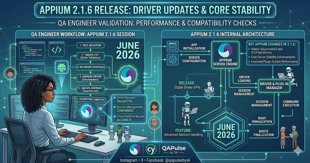 Appium 2.1.6 Release: What QA Engineers Need to Know About This Plugin Update 1 Appium 2.1.6 Release: What QA Engineers Need to Know About This Plugin Update