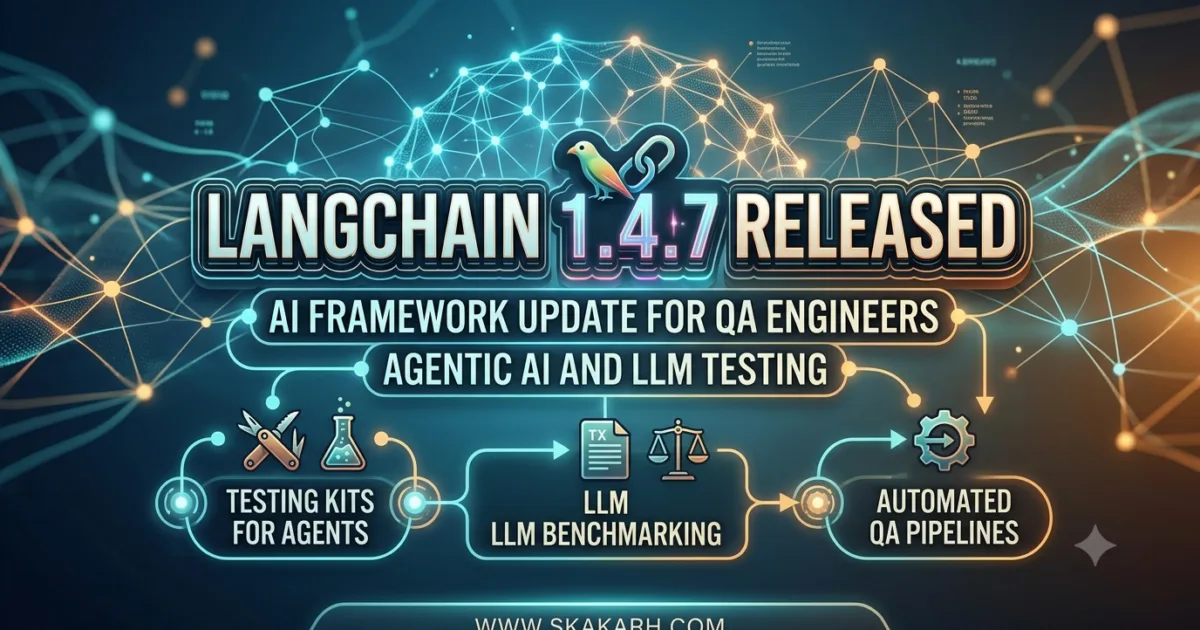 LangChain 1.4.7 Released: Important Stability Improvements Every QA Engineer Should Know LangChain 1.4.7 Released: Important Stability Improvements Every QA Engineer Should Know