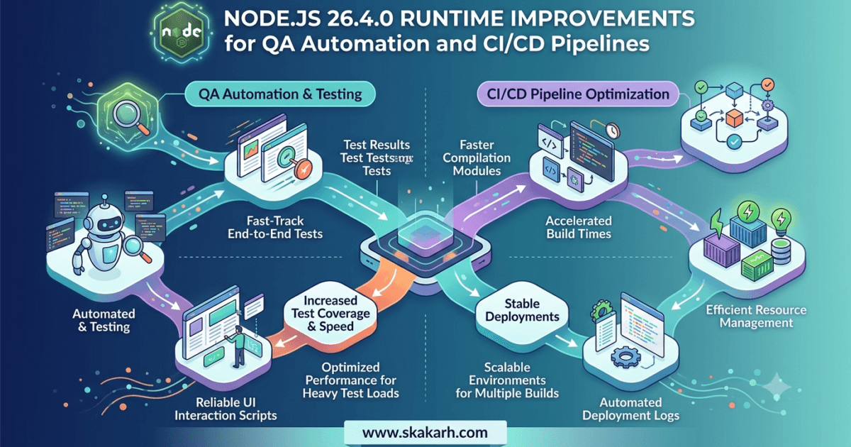 Node.js 26.4.0 Released: Powerful Runtime Improvements Every QA Engineer Should Know 1 Node.js 26.4.0 Released: Powerful Runtime Improvements Every QA Engineer Should Know