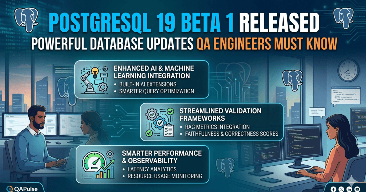 PostgreSQL 19 Beta 1 Released: Powerful Database Updates QA Engineers Must Know