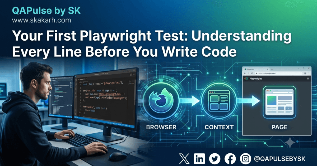 Day 3: Your First Playwright Test: Understanding Every Line Before You Write Code