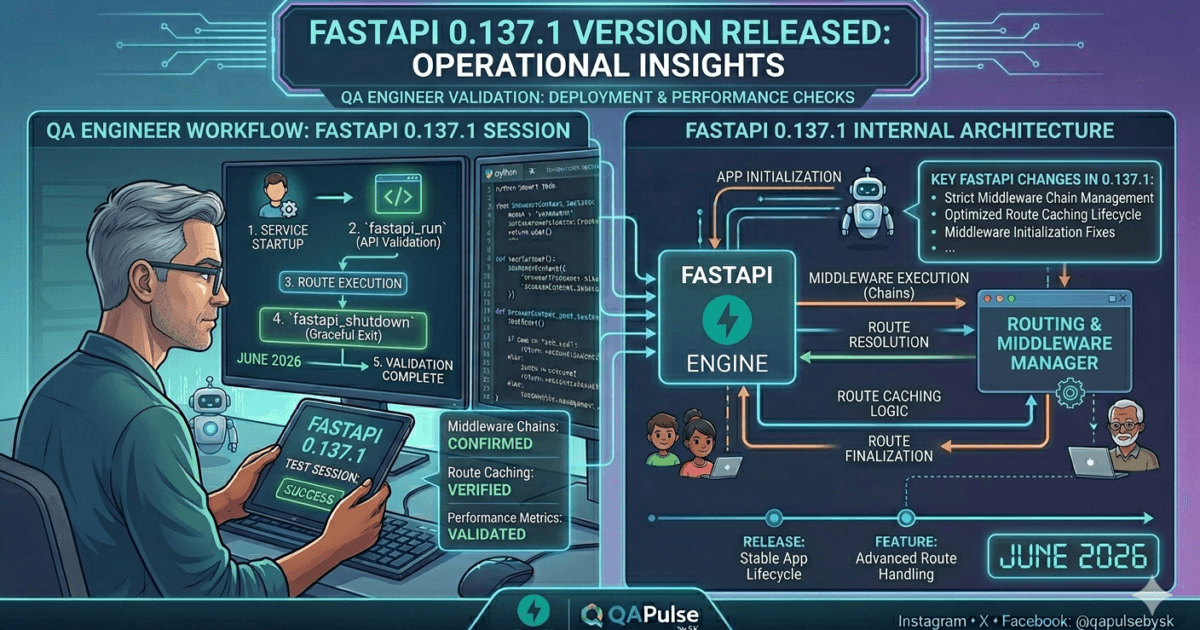 FastAPI 0.137.1 Released: Important API Routing Fixes QA Engineers Should Upgrade For