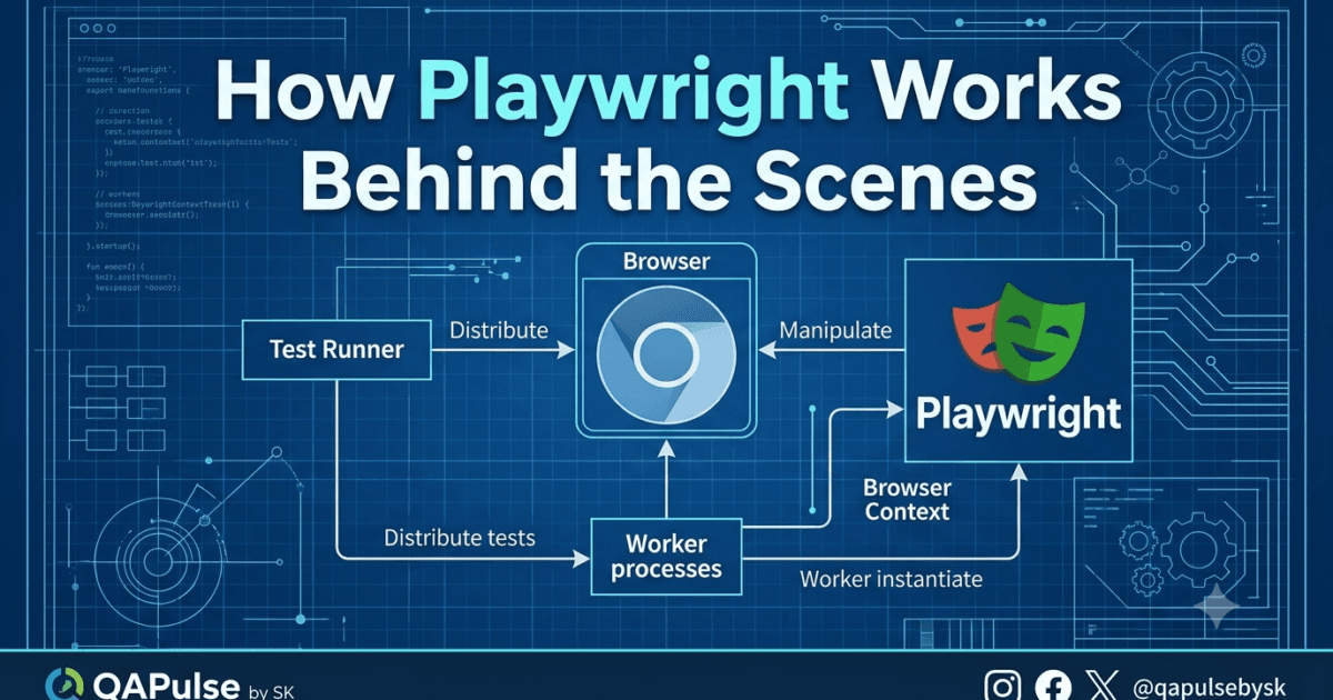 Day 4: How Playwright Works Behind the Scenes: Complete Architecture Guide for Beginners