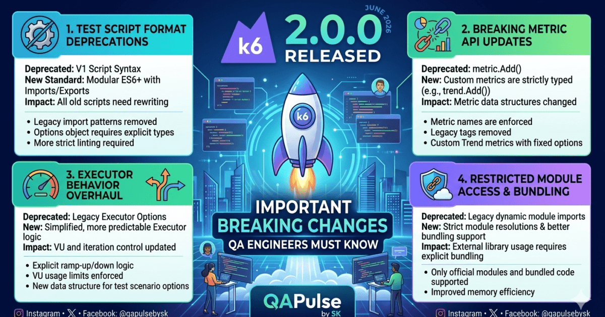 k6 2.0.0 Released: Important Breaking Changes QA Engineers Must Know