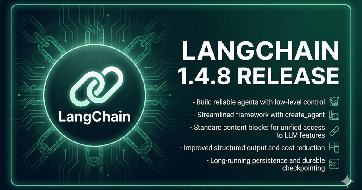 LangChain 1.4.8 Release: 7 Important Updates AI Testing Engineers Should Know