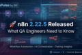 n8n 2.22.5 Released: 7 Important Updates QA Engineers Should Know in 2026 5 n8n 2.22.5 release banner showing workflow automation pipelines AI orchestration nodes QA engineering dashboards and modern enterprise automation architecture