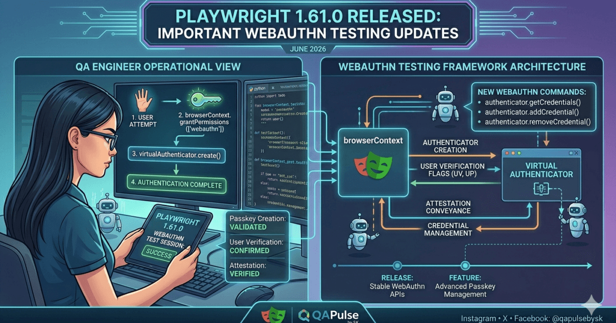Playwright 1.61.0 Released: Powerful Authentication Testing Features QA Engineers Must Know