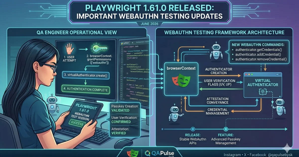 Playwright 1.61.0 Released: Powerful Authentication Testing Features QA Engineers Must Know