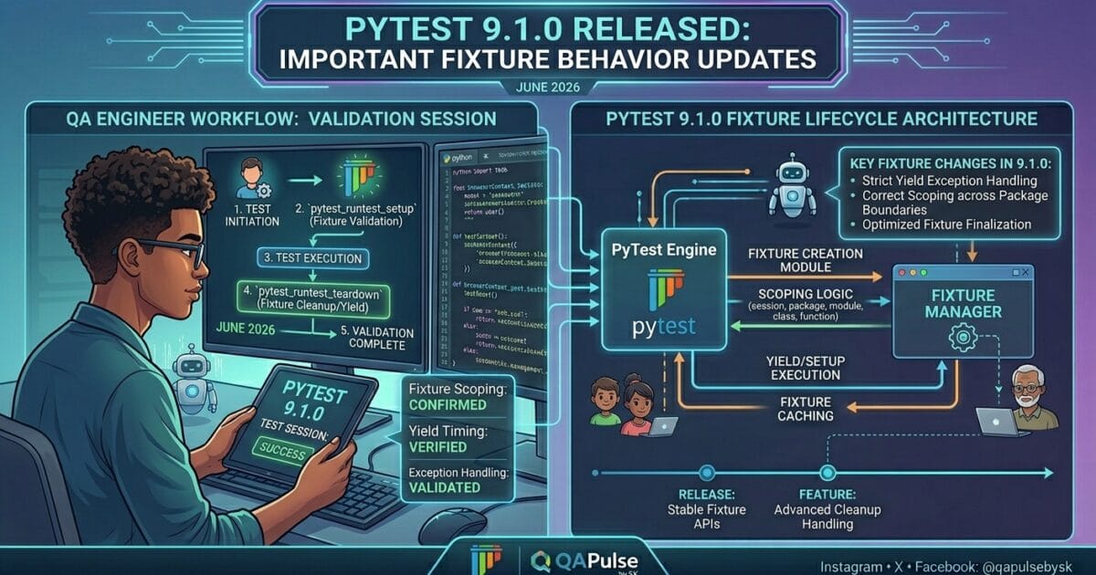 PyTest 9.1.0 Released: Critical Fixture Changes QA Engineers Must Understand