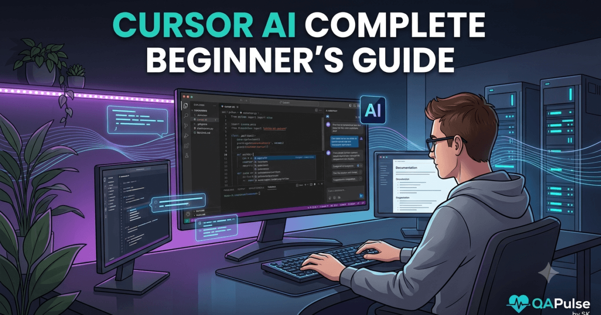 Cursor AI: The Complete Beginner's Guide to AI-Powered Code Editor (2026) 1 Cursor AI: The Complete Beginner’s Guide to AI-Powered Code Editor (2026)