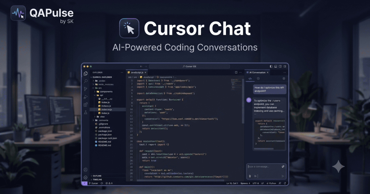 Cursor Chat: Complete Guide to AI Conversations Inside Cursor IDE (2026) 1 Cursor Chat: Complete Guide to AI Conversations Inside Cursor IDE (2026)