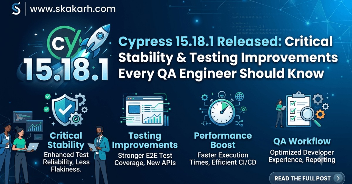 Cypress 15.18.1 Released: Critical Stability & Testing Improvements Every QA Engineer Should Know 1 Cypress 15.18.1 Released: Critical Stability & Testing Improvements Every QA Engineer Should Know