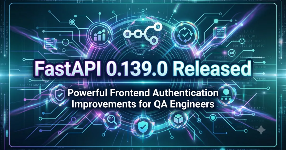 FastAPI 0.139.0 Released: Powerful Frontend Authentication Improvements for QA Engineers
