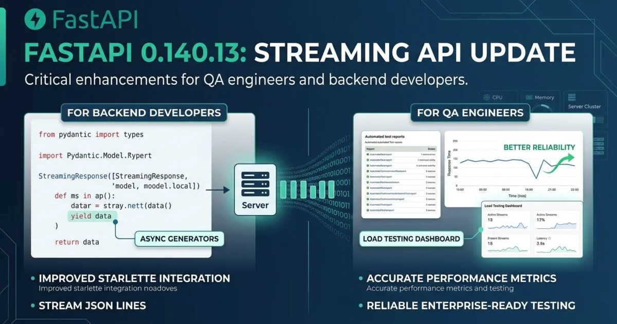 FastAPI 0.140.13 Released: Critical Streaming API Fixes Every QA Engineer and Backend Developer Should Know