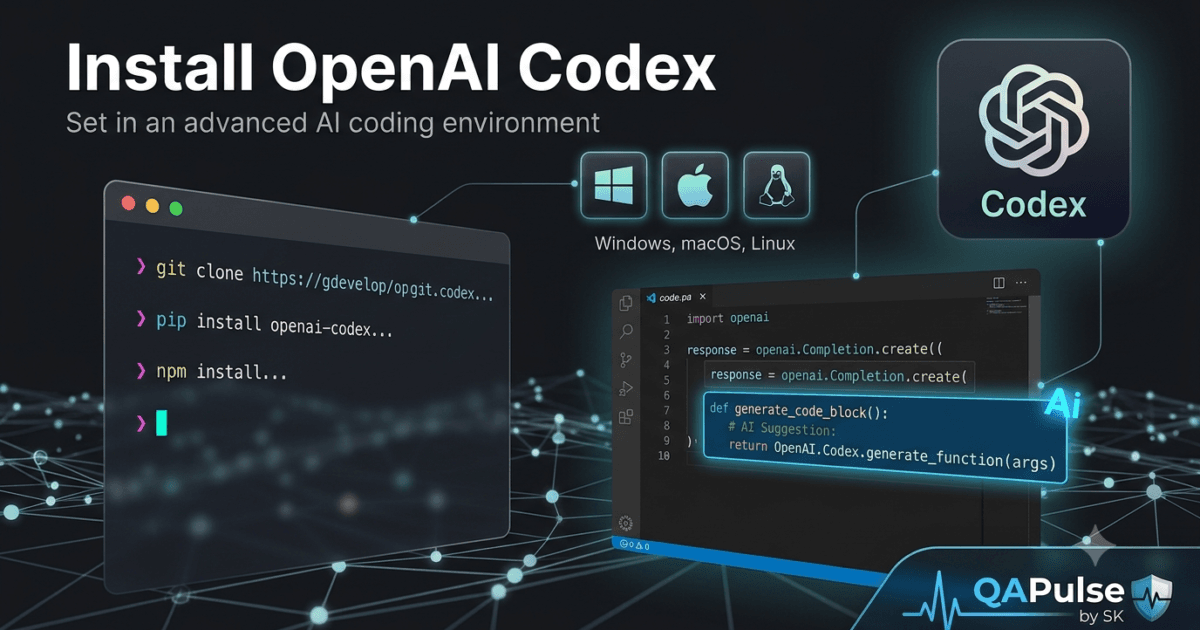 Install OpenAI Codex: Complete Setup Guide for Windows, macOS, and Linux (2026) 1 Install OpenAI Codex: Complete Setup Guide for Windows, macOS, and Linux (2026)