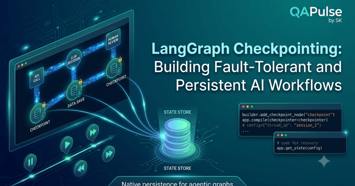 LangGraph Checkpointing: Building Fault-Tolerant and Persistent AI Workflows 1 LangGraph Checkpointing: Building Fault-Tolerant and Persistent AI Workflows