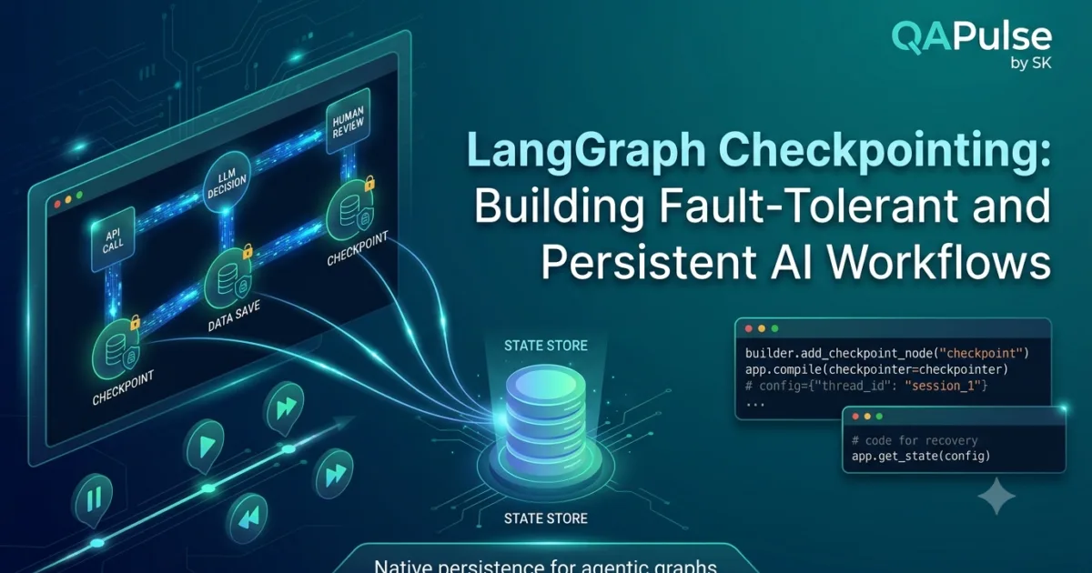 LangGraph Checkpointing: Building Fault-Tolerant and Persistent AI Workflows LangGraph Checkpointing: Building Fault-Tolerant and Persistent AI Workflows