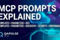 MCP Prompts architecture illustrating prompt registration discovery template generation parameter substitution governance and security in the Model Context Protocol