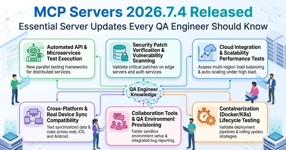 MCP Servers 2026.7.4 Released: Essential Server Updates Every QA Engineer Should Know 1 MCP Servers 2026.7.4 Released: Essential Server Updates Every QA Engineer Should Know
