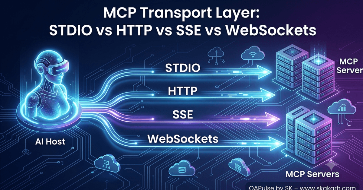 Day 7: Master the 4 MCP Transport Layer Options: STDIO vs HTTP vs SSE vs WebSockets 1 Day 7: Master the 4 MCP Transport Layer Options: STDIO vs HTTP vs SSE vs WebSockets