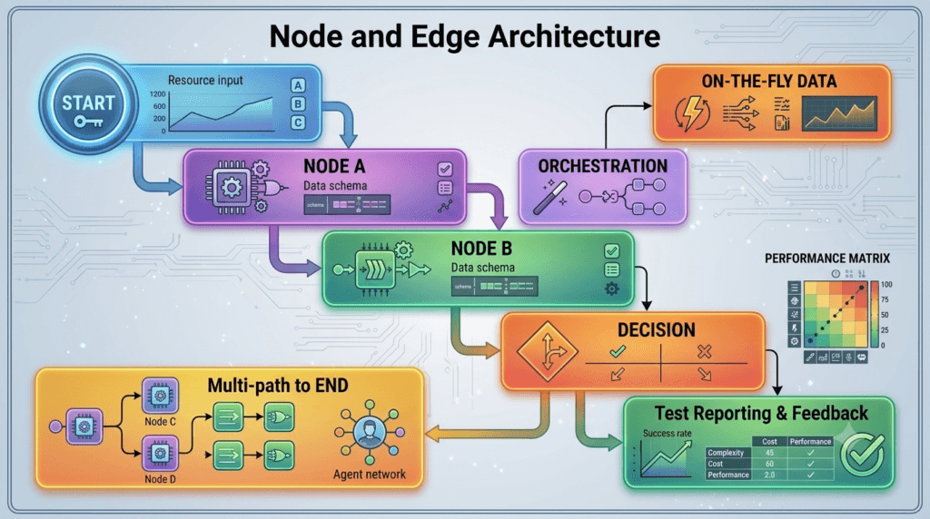 LangGraph Nodes: Understanding the Building Blocks of AI Workflows 2 Node and Edge Architecture