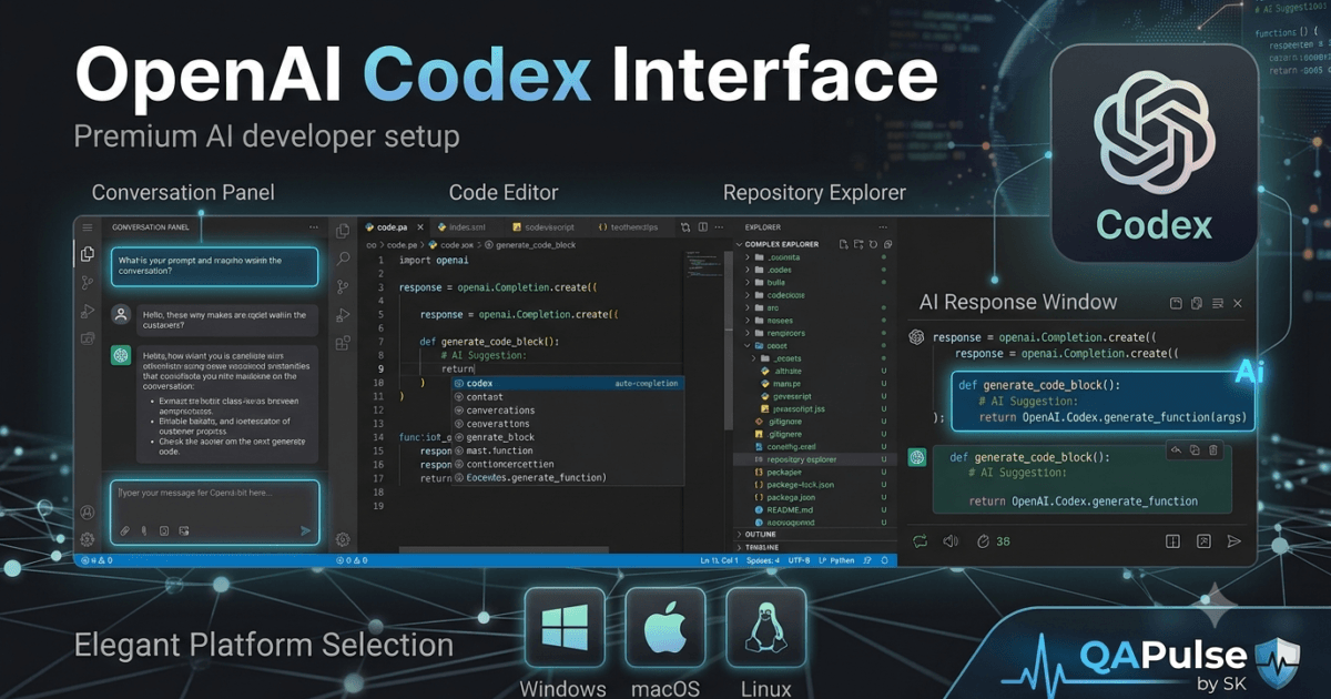 OpenAI Codex Interface: Complete Guide to Understanding the Workspace and Development Environment (2026) 1 OpenAI Codex Interface: Complete Guide to Understanding the Workspace and Development Environment (2026)