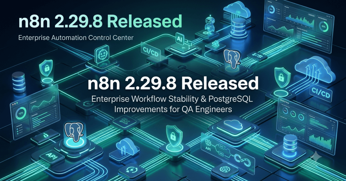 n8n 2.29.8 Released: Enterprise Workflow Stability Gets Even Stronger for QA Engineers