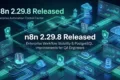 Enterprise workflow dashboard illustrating n8n 2.29.8 Released with PostgreSQL database recovery, AI workflow automation, execution stability, and QA engineering best practices.