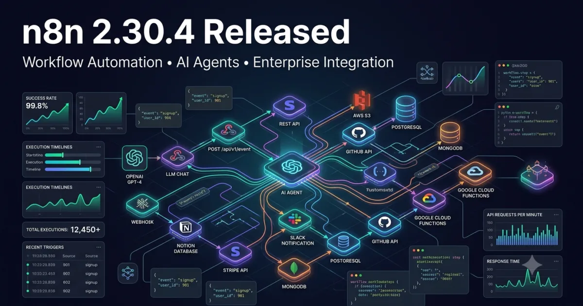 n8n 2.30.4 Improves Workflow Reliability, Webhook Stability, and Notion Integration for Enterprise Automation