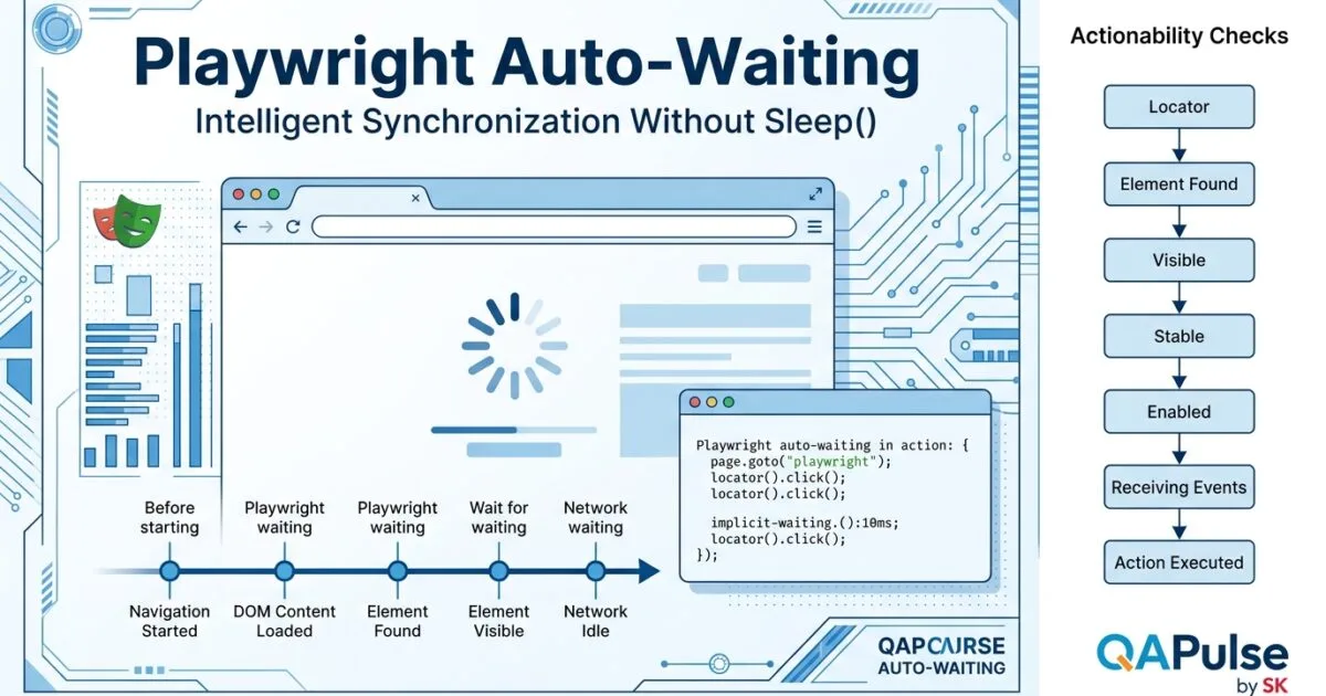 Day 6: Playwright Auto Waiting: Complete Guide to Reliable Test Synchronization