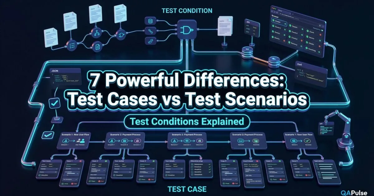 7 Powerful Differences: Test Cases vs Test Scenarios and Test Conditions