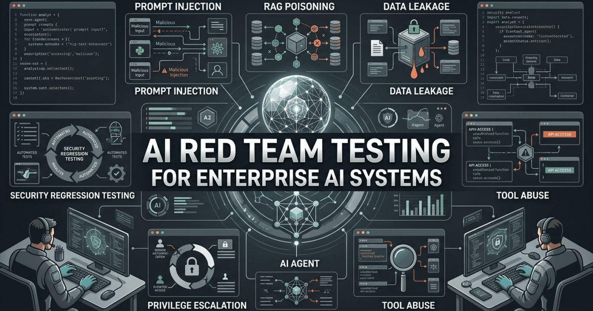 AI Red Team Testing: Building Adversarial Test Suites for Enterprise AI Systems 1 AI Red Team Testing: Building Adversarial Test Suites for Enterprise AI Systems
