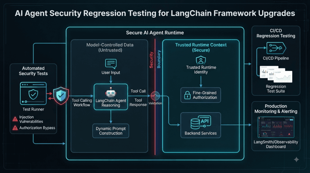 LangChain 1.5.4 Released: Important Compatibility, Prompts, Tool Schemas, and Callback Redaction Changes for SDETs 5 AI agent security regression testing for LangChain framework upgrades