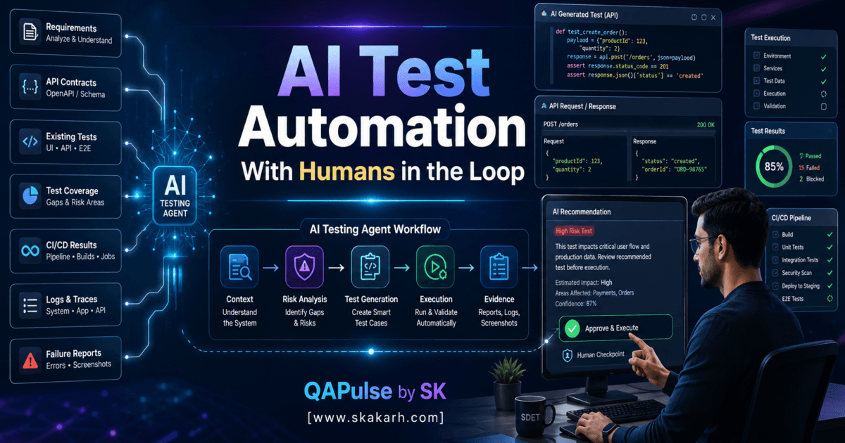 AI Test Automation With Humans in the Loop: Governance, Metrics, and the Practical Guide 1 AI Test Automation With Humans in the Loop: Governance, Metrics, and the Practical Guide