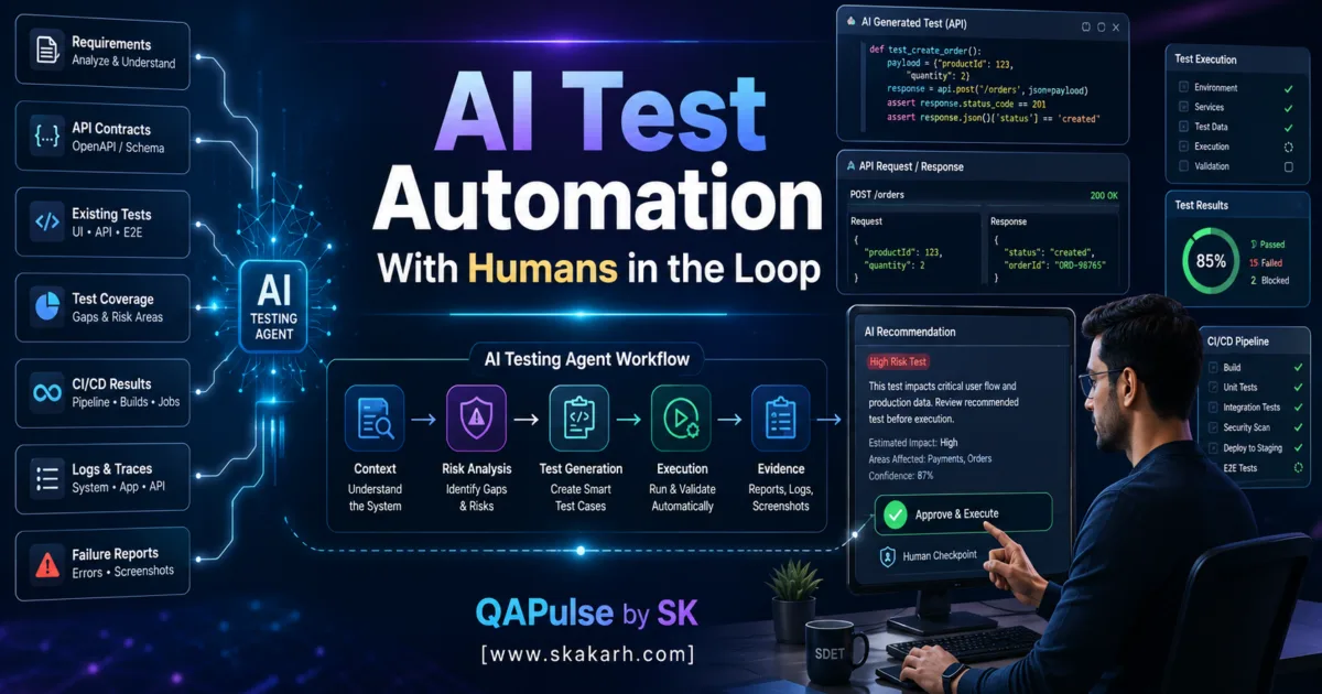 AI Test Automation With Humans in the Loop: Governance, Metrics, and the Practical Guide AI Test Automation With Humans in the Loop: Governance, Metrics, and the Practical Guide