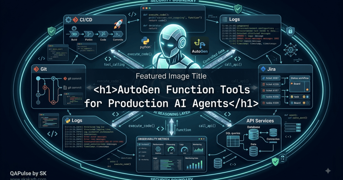 AutoGen Function Tools: Connect AI Agents to Python Functions 1 AutoGen Function Tools: Connect AI Agents to Python Functions