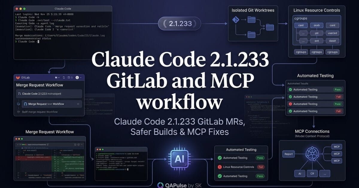 Claude Code 2.1.233: GitLab MRs, Safer Builds, Smarter Sessions and MCP Fixes 1 Claude Code 2.1.233: GitLab MRs, Safer Builds, Smarter Sessions and MCP Fixes